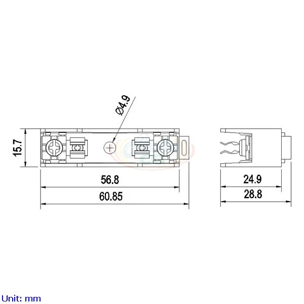 10A 1 pole Din Rail Fuse Block | Fuse Holder